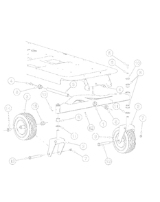 Front Axle Diagram and Parts List for 17AA5AAG700 2008 Yard Machines Lawn Tractor